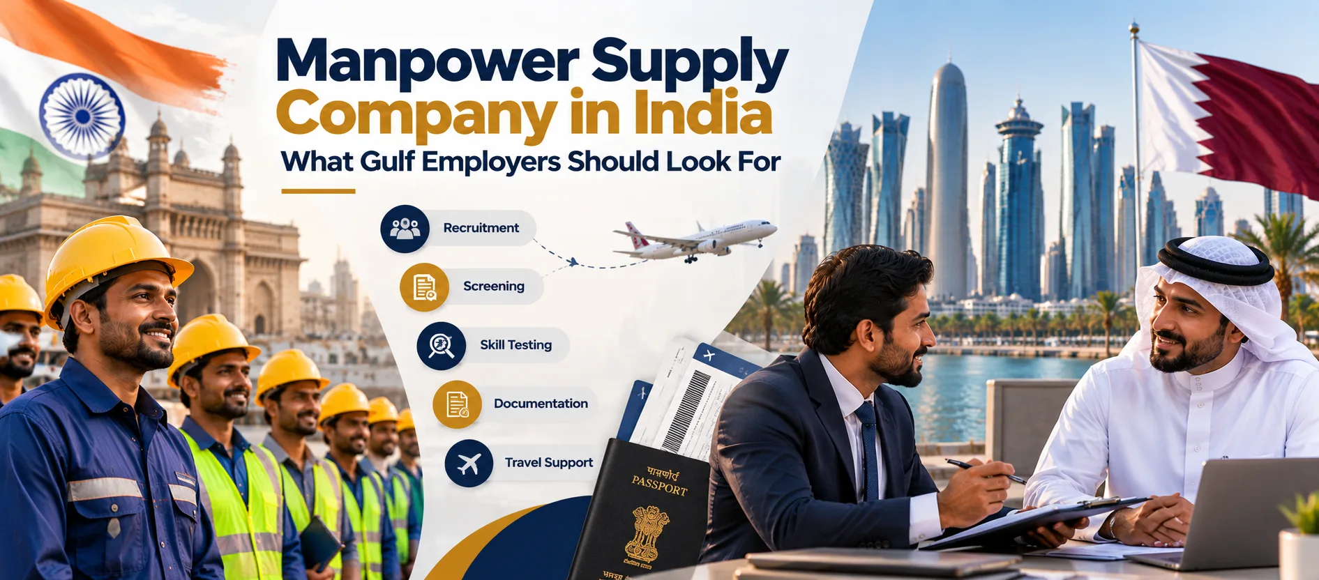 Manpower Supply Company in India: What Gulf Employers Should Look For